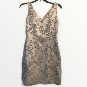 Vintage Jeanette Kastenberg Jacquard Floral Dress